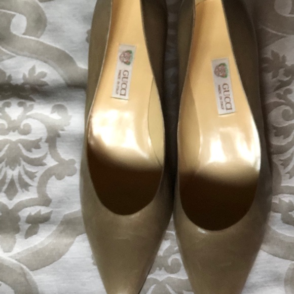 NWOT Gucci Tan/Camel Pumps Shoes 40-10 B - Picture 4 of 7